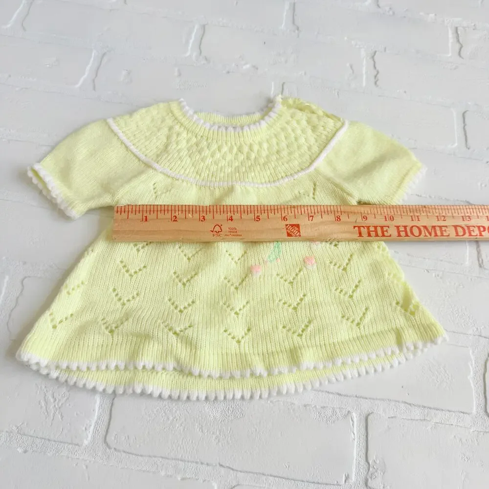 Adorable Vintage Baby Girl Clothes or Doll Pastel Dress Romper Set of 5